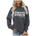 thumbnail image 1 of Puntoco moda mujer manga larga cuello sesgado Navidad impresión blusa otoño causal pulóver tops Puntoco Puntoco-5129, 1 of 3