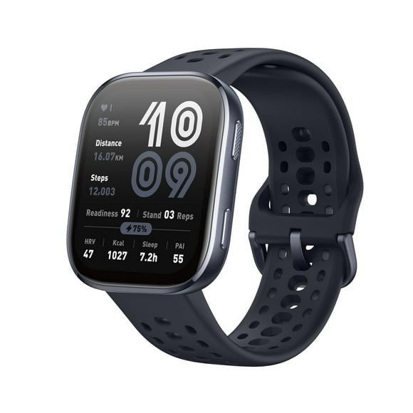 Amazfit Bip 6 Montre Intelligente 46mm, Batterie 14 Jours, Écran AMOLED 1.97 Pouces, GPS & Cartes Gratuites, AI, Appel Bluetooth & Texte, Santé, Entraînement Physique & Suivi du Sommeil, 140+ Modes d'Entraînement, 5