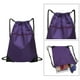 thumbnail image 5 of Bolsa impermeable con cordón para gimnasio, con cremallera exterior, para playa y gimnasio Púrpura, 5 of 9