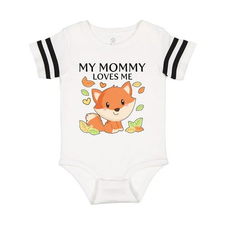 

Inktastic My Mommy Loves Me- little fox Gift Baby Boy or Baby Girl Bodysuit