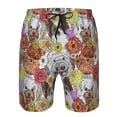 thumbnail image 3 of Sikiie Cute Dogs Puppy Print Men's Beach Shorts, High Elastic Quick-drying Shorts - with Drawstring and Slip Pockets, Suitable for Beach, Sports, Vacation-Large, 3 of 6