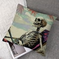 thumbnail image 7 of nygtbtfer  Summer Pillow Funny Skeleton Throw Pillow Covers Summer Farmhouse Cushion Case Decor for Sofa Couch White, 7 of 7
