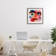 thumbnail image 3 of Stupell Industries Modern Cubist Gaze in Vivids Brown Floating Frame Canvas Art, 18 x 18, by Chromatic Storm Studio, 3 of 8