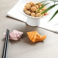 thumbnail image 4 of Qeeadeea/Colourful Small Conch Chopstick Holders, Porcelain Chopstick Rests, Chopsticks Stand For Forks Spoons Knives Dinner-pink-set of 7, 4 of 9