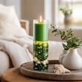 thumbnail image 3 of Ocean Themed Scented Candles Set, Clear Glass Jar Pillar Candles Adorned wtih Seashell and Pebble, Aromatherapy Tabletop Ornament, Elegant Home Decor and Thoughtful Holiday Gift Option, 3 of 8