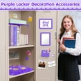 thumbnail image 7 of MoKo 17PCS Locker Accessories for Girls, Cute Locker Accessories Kit, Lockers Decor for School/Work, Purple, 7 of 7