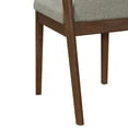 thumbnail image 5 of Christopher Knight Home Set of 2 Upholstered Armless Dining Chairs with Curved Backrest, Wood Frame, Walnut+Light Brown, 5 of 11