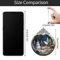 thumbnail image 4 of 2025 Christmas Ornaments - Exquisite Acrylic Baubles with Snowman & Winter Scene Designs, Ideal for Christmas Tree Decoration & Collection, 4 of 6