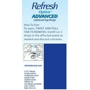 Refresh Optive Advance Triple Action Optical Drops, Unisex, 30ct, 5-Pack