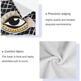 thumbnail image 4 of SKYSONIC 3 Pack Towel Geometric Eyes Cotton Bath Towel Set (1 Bath Towel, 1 Hand Towel, 1 Washcloth) for Bathroom, Super Soft and Quick Dry Towels, 4 of 7