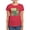 Red, variant on CafePress - Teaching The Visually Impaired Pop Art Women's Dar - Women's Traditional Fit Dark T-Shirt