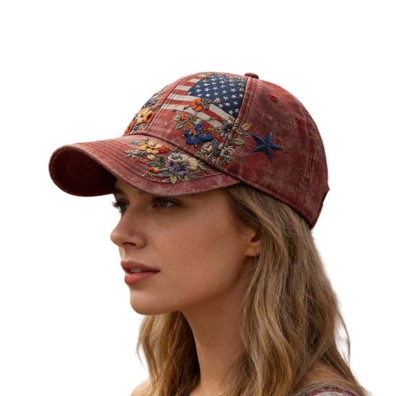 WAYUTE 250 Anniversary USA Hat US National Flag Embroidered Baseball Caps for Fashion Adjustable Visor Sun Hat Summer Outdoor