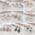 thumbnail image 2 of 1 Pair Stylish Drop Earrings Heart Korean Style Zricon Clip----16--Product code 66513 16, 2 of 5