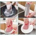 thumbnail image 4 of Paquete de 12 esponjas de microfibra antiarañazos junto con poder de fregado resistente, esponjas multiusos para cocina, 4 of 5