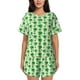 thumbnail image 1 of Fotbe Broccoli 1 Conjunto de Pijama Estampado para Mujer, 2 Piezas, Ropa de Dormir con Camiseta de Manga Corta y Shorts Suaves-Medium, 1 of 6