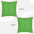 thumbnail image 3 of Zufioo St Patrick's Day Print Velvet Border Throw Pillow Cover, Zipper Throw Pillow Protector for Cushions Sofa Bedroom Home Decorations-18"x18", 3 of 8