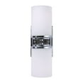 thumbnail image 2 of Forte Lighting 2424-02 Duo 2 Light Wall Sconce - Chrome, 2 of 2