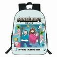 thumbnail image 3 of Minecraft Movie Printed Backpack My World Movie Student 40CM Schoolbag,1,40cm, 3 of 17