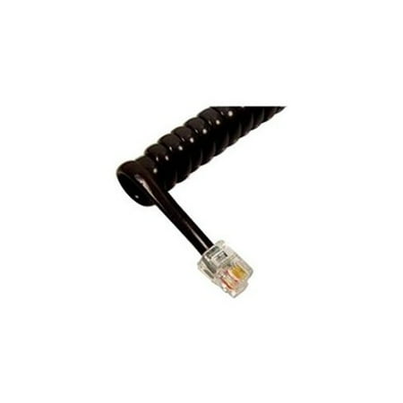 - Cablesys Handset Cord Black - For Phone - 6 Ft - 1 Pack - Gloss Black (icc-ichc406fbk)