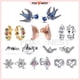 thumbnail image 2 of Brillante Golondrina Pluma Dorada Pendientes De Afecto Eterno De Cobre Blanco Chapado En Plata Regalo Para Mujer + Bolsa De Franela, 2 of 4