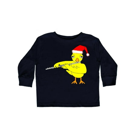 

Inktastic Santa Cap Flute Chick Gift Toddler Boy or Toddler Girl Long Sleeve T-Shirt