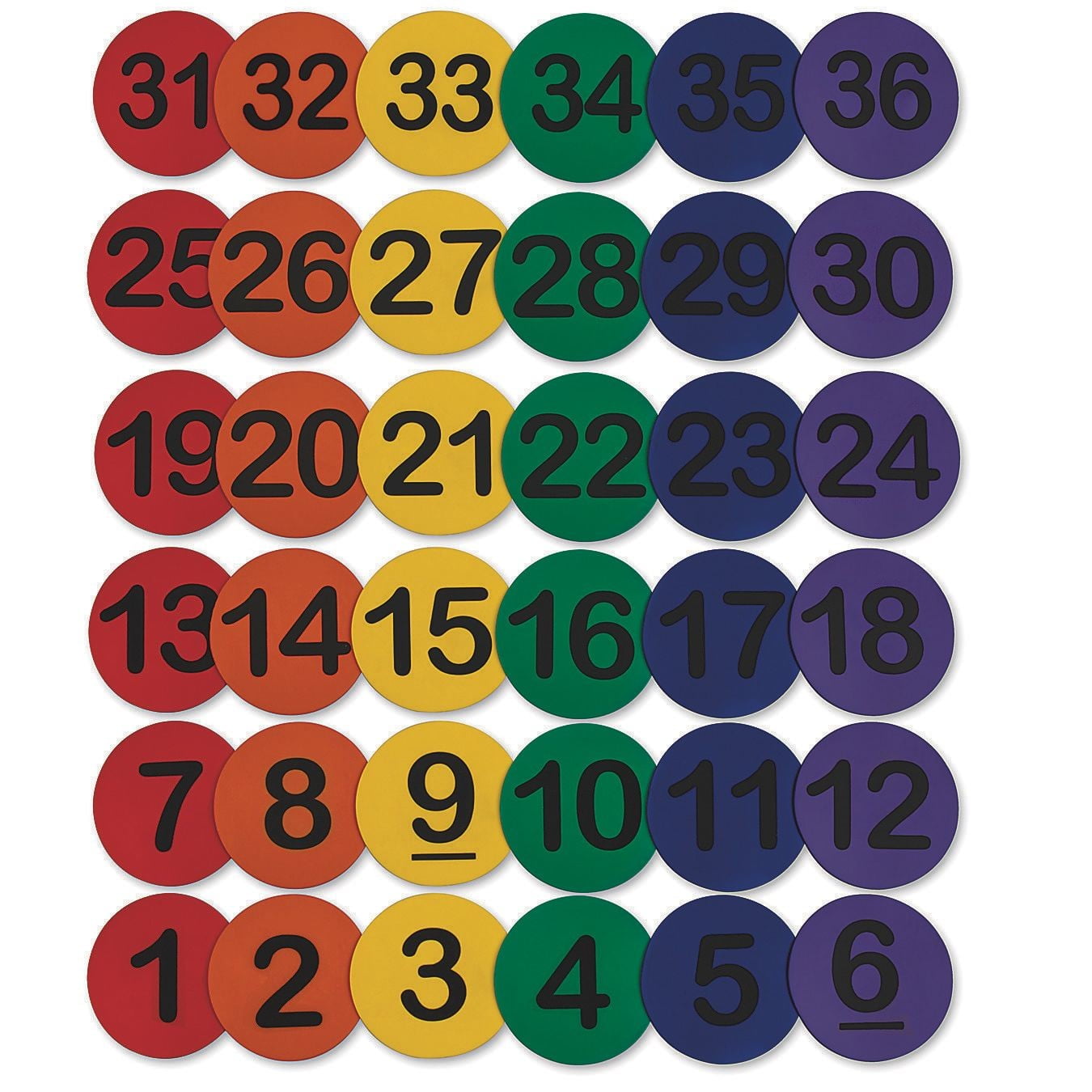 SPECTRUM Numbered Spot Markers 36個セット 3d9688ec-8dc4-449d-9f33-