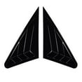 thumbnail image 2 of Huanke-1 Pair Black Rear Side Window Louvers Cover Fit For A3 S3 8V for Sedan 2014-2020, 2 of 12