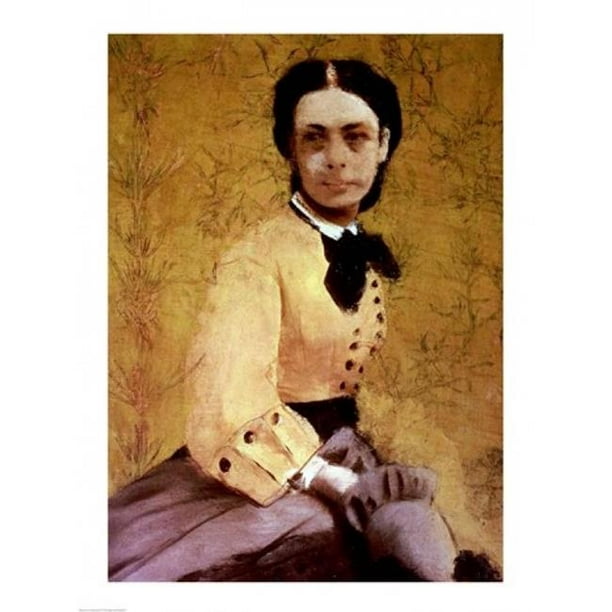 Posterazzi BALXJL60872LARGE Portrait de Princesse Pauline de Metternich C.1865 Affiche Imprimée par Edgar Degas - 24 x 36 Po - Grand