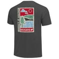 thumbnail image 3 of Men's  Graphite Wisconsin Badgers Comfort Colors Minimal Vista Distressed Graphics T-Shirt, 3 of 3
