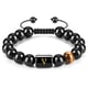 thumbnail image 1 of Con Letras Ajustables De 10Mm, Cuentas De Piedra De Ojo De Tigre De Ónix Negro Natural, Pulsera De Cuerda Trenzada, Regalo Significativo 26 Pulseras Eigraketly AP006886-24, 1 of 6