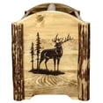 thumbnail image 3 of Montana Woodworks MWGCMAGLZELK Glacier Country Collection Magazine Rack with Laser Engraved Elk Design, 3 of 5