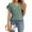 Green, variant on Women's Short Sleeve Pullover Blouses Satin Silk Shirts Casual Loose Elegant Work Tunic Tops ,Green - S