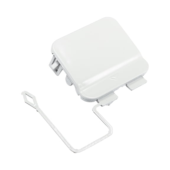 Unique Bargains Front Bumper Tow Hook Cover Car Towing Hook Eye Hole Cover for BMW 7 Sedan F01 F02 Version White Gray