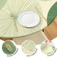 thumbnail image 4 of Green Tie Dye Overlay Pattern Round Fitted Tablecloth with Elastic Edge,Dining Table Cover Waterproof,Outdoor Round Tablecloth for Camping,Dining,Indoor and Outdoor, 4 of 7
