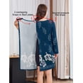 thumbnail image 5 of Pinspark Hospital Nightgowns Women Open Back Nightdress Bedridden Elderly Women' Pajama Dress Long Sleeve Post Surgery Gowns, 5 of 6