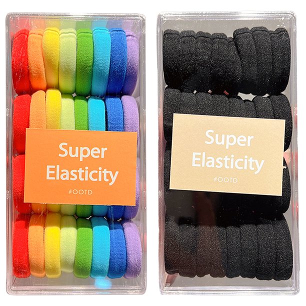 Paquete de 64 lazos para el cabello para mujer, lazos para el cabello sin costuras, pasadores para cola de caballo, accesorios para el cabello para niñas Adepaton BST3008115-1