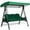 Green, variant on Outdoor Swing Replacement Cover Universal Patio Swing Seater Shelter Durable Protector for Garden Swing Chair Outdoor Furniture
