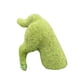thumbnail image 2 of s de animales flocados, estatua de imitación de musgo verde, adorno para perro, rocas artificiales, hierba de resina para jardín, hogar, césped, Cachorro de madriguera Soledad Figuritas flocadas, 2 of 7