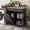 Painted Black, variant on HARIPUL Single Tilt Out Trash Cabinet 13 Gallon Waste Bins Hidden Trash Bin w/ Shelf for Kitchen, White