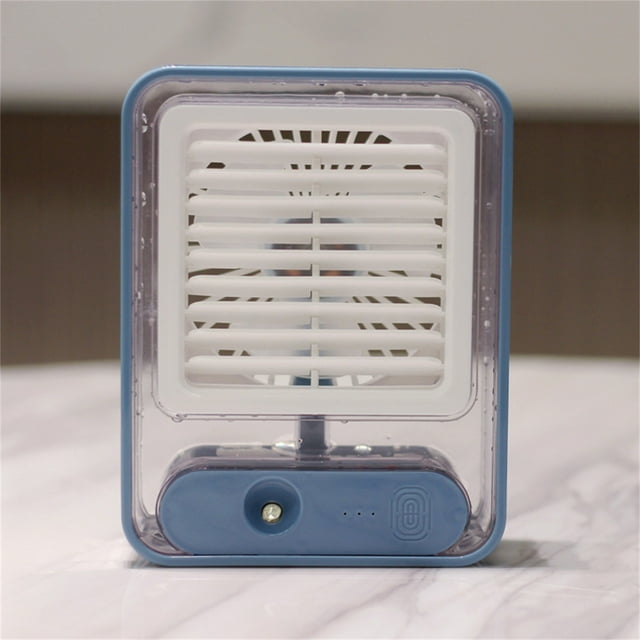 EGNMCR Climatiseur Portable Refroidisseur Mini Ventilateur Recharge USB Pulvérisation Mini Climatiseur Humidification Portable Ventilateur de Bureau Petit Ventilateur