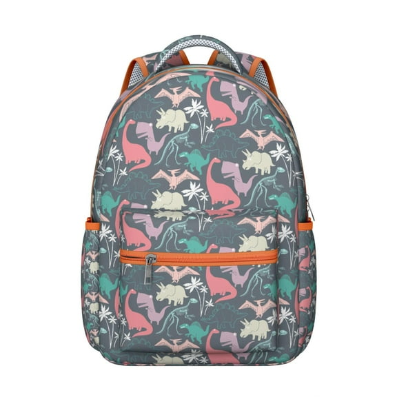 Dinosaur Print Office Backpack - Professional Yet Trendy, Roomy for Laptop & Files