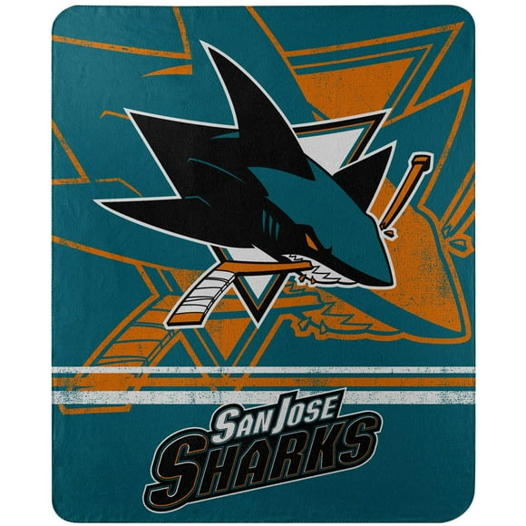 The Northwest Company San Jose Sharks 50'' x 60'' Fade Away Fleece Throw Blanket
