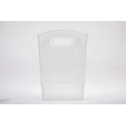 Mainstays 12 Qt Clear Plastic Storage Bin Organizer with Carrying Handles, Narrow Rectangular Utility Container for Pantry, Closet, Cabinet and Shelf Storage