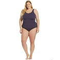 thumbnail image 6 of Sporti Plus Size HydroLast Chlorine Resistant One Piece, High Cut, Removable Cup (Women's Plus), 6 of 10