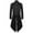 Black, variant on IROINNID Mens Trench Coat Comfy Gothic Coat Medieval Standing Collar Court Clothing High Collar Retro Swallowtail Coat,Black