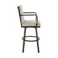 thumbnail image 4 of Patio Seating Arnauld 26" Outdoor Patio Swivel Counter Stool in Brown Aluminum with Cushions,Outdoor Seating, 4 of 10