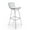 Stainless Steel / White, variant on Aeon Furniture Aspen Modern Classic Barstool