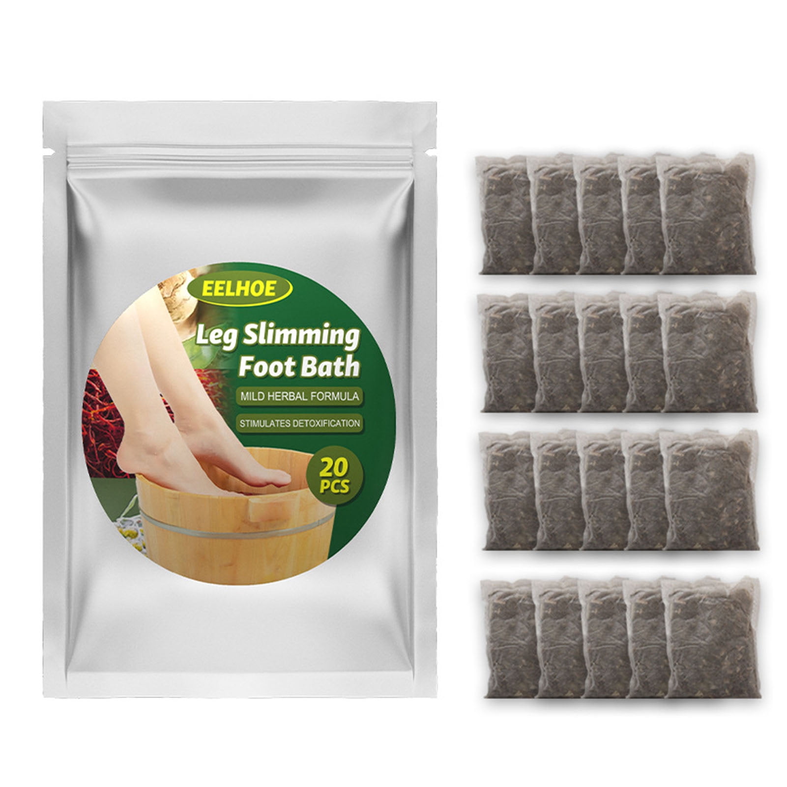 Taicanon 30PCS Lymphatic Drainage Ginger Foot Soak, Leg Slimming Foot