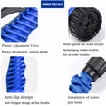 thumbnail image 4 of Expandable Garden Hose (16ft to 50ft), Aluminium Connector with 7 Functioning Nozzles, Multi-Purpose Garden Hose Sprayer, Garden Patio Sprayer for Watering Plants, Cleaning Cars or Pets (Blue), 4 of 7