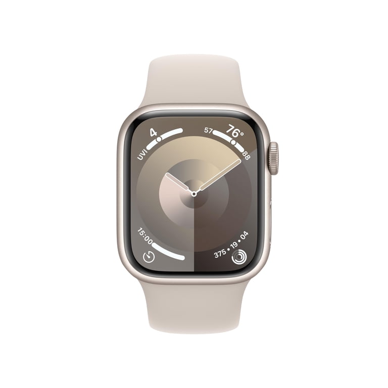 Apple Watch Series 9, GPS 41mm with Starlight Sport Band - S/M